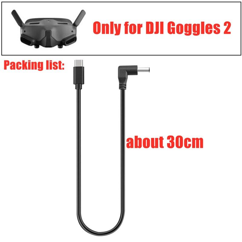 dji goggles 2 cable 30/130CM Power Charging Cable for DJI FPV Goggles 2/V2