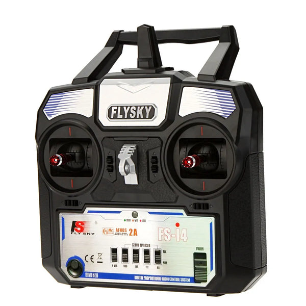 Flysky FS-i4 Transmitter - 2A 2.4GHz 4CH AFHDS Radio System for RC Helicopter Glider with FS-A6 Receiver