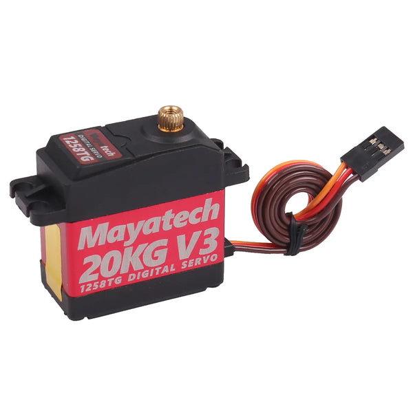 Mayatech 1258TG V3 20KG Servo - Waterproof and High Torque Metal Tooth Actuator Digital steering gear servo can to parabolic 1268SG