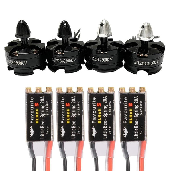 MT2204 2300KV 2204 CW/CCW Brushless Motor & FVT Littlebee 20A BLHeli-s SPRING ESC for FPV Racing Quad Motor FPV Multicopter