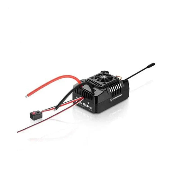 Hobbywing EZRUN MAX4 HV 300A ESC - 6-12S Waterproof BEC 6V/7.4V/8.4V 10A Brushless Speed Controller for 1/5 RC Car Off-road Truck Toys