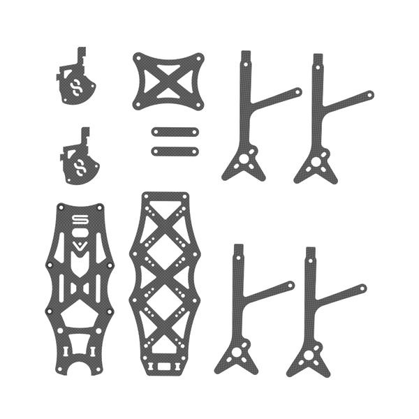 iFlight AOS 5 O3 FPV Frame Replacement Parts for middle plate/top plate/bottom plate/1pc arm/1pair camera side plates