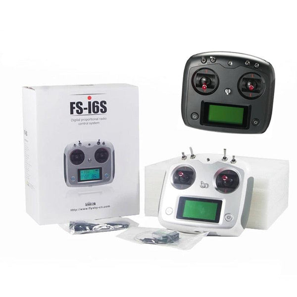 FS-I6S FS I6S Flysky 10CH 2.4G RC Quadcopter Transmitter Controller with Receiver FS-iA6B or FS-IA10B for RC Airplane FPV Racing