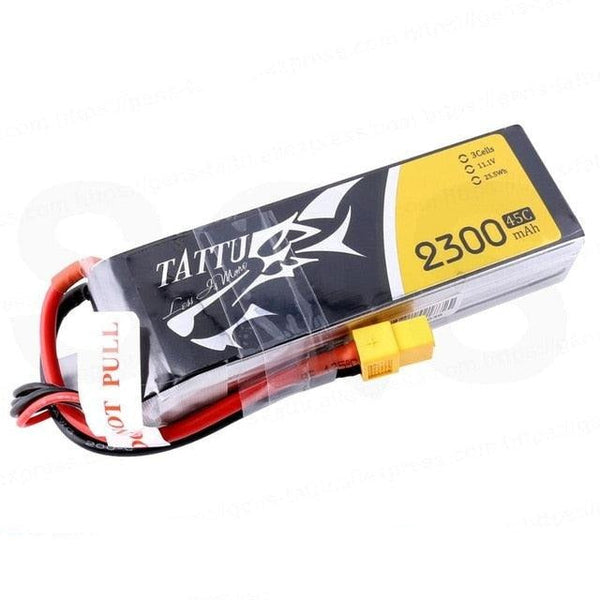 1pc Tattu Lipo Battery 2300mAh 3S 4S 11.1V 14.8V 45C XT60 Plug FPV Drone Power for FPV Frame RC Helicopter Plane Car