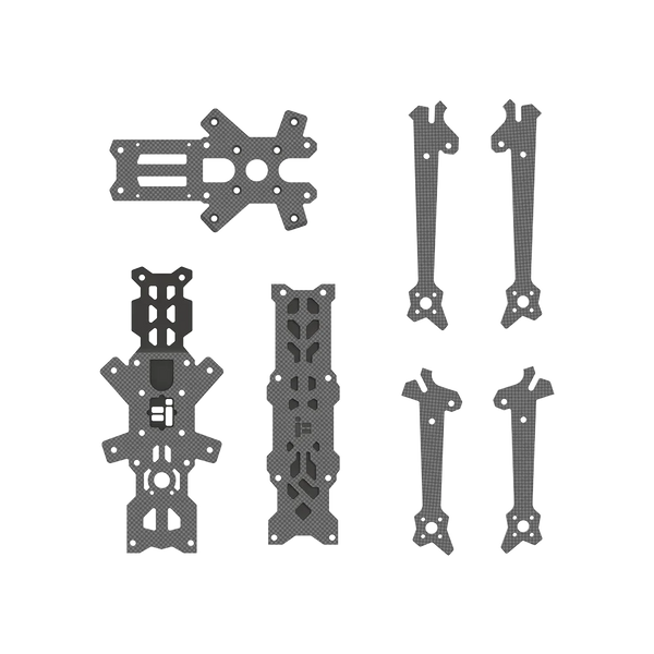 iFlight Nazgul Evoque F4 F4X/F4D FPV Replacement Part for side Panels/middle plate/top plate/bottom plate/arm/screw pack/3D TPU