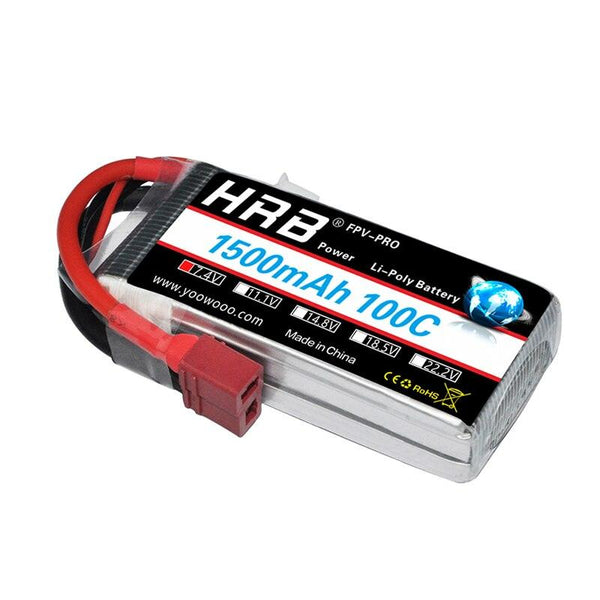 HRB 2S 7.4V 1500mah Lipo Battery - 100C For  for RC FPV Car UAV Drone RC Truck RC Truggy RC Airplane With XT30/XT60/XT90 T Dean EC2/3/5