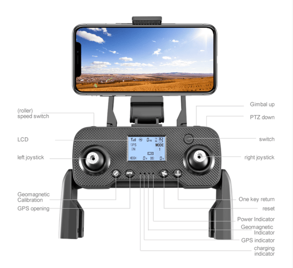 Remote Controller For RG106 Pro/Max Drone