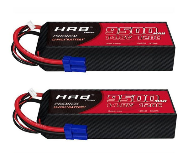 2PCS HRB RC Lipo 3S 4S 6S Battery - 9500mah 8000mah 150C 120C 50C 7000mah 6000mah 11.1V 14.8V 22.2V 7.4V Hard Case For RC Parts FPV Drone Airplane