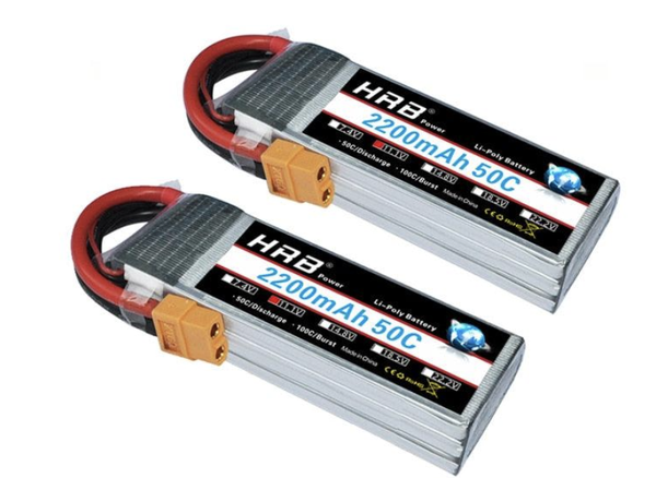 2PCS HRB 2S 3S 4S 5S 6S Lipo Battery - 7.4V 11.1V 14.8V 22.2V 2000mah 5000mah 6000mah 1500mah RC Airplane FPV Drone Car Parts