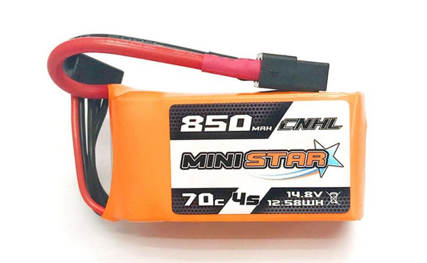 3PCS CNHL 4S 14.8V Lipo Battery 650mAh 850mAh 70C MiniStar With XT30 XT60 Plug For RC FPV Racing Drone Mini Quadcopter Airplane