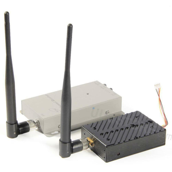 1.2Ghz 5000mW Transmitter - 1.2g 5W Wireless AV Video Audio Transmitter with 1.2G Receiver High Gain Antenna long range transmitter